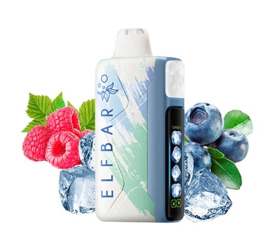 پاد یکبار مصرف الف بار بلوبری تمشک یخ ۳۰۰۰۰ پاف