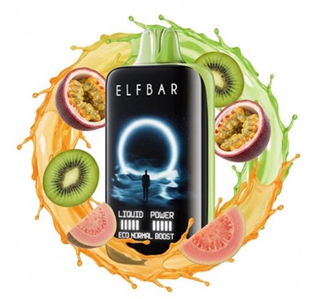 پاد یکبار مصرف الف بار مون نایت کیوی پشن فروت گواوا ۴۰۰۰۰ پاف