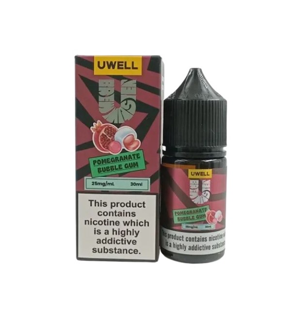 سالت یوول آدامس انار 30 میل / UWELL POMEGRANATE BUBBLE GUM 30M