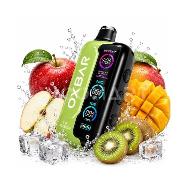 پادیکبار مصرف اوکس بار سیب انبه کیوی 45000 پاف /  OXBAR TRI-FUSION 45000 PUFFS APPLE MANGO KIWI