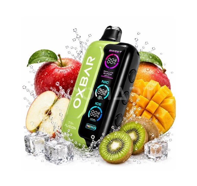 پادیکبار مصرف اوکس بار سیب انبه کیوی 45000 پاف /  OXBAR TRI-FUSION 45000 PUFFS APPLE MANGO KIWI