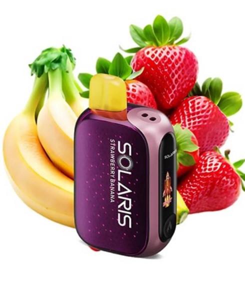 پاد یکبار مصرف  سولاریس توت فرنگی کیوی 25000 پاف / SOLARIS 25000 PUFFS STRAWBERRY KIWI