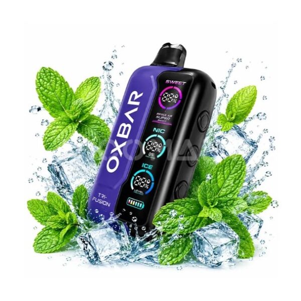 پادیکبار مصرف اوکس بار نعنا یخ 45000 پاف /  OXBAR TRI-FUSION 45000 PUFFS DOUBLE MINT