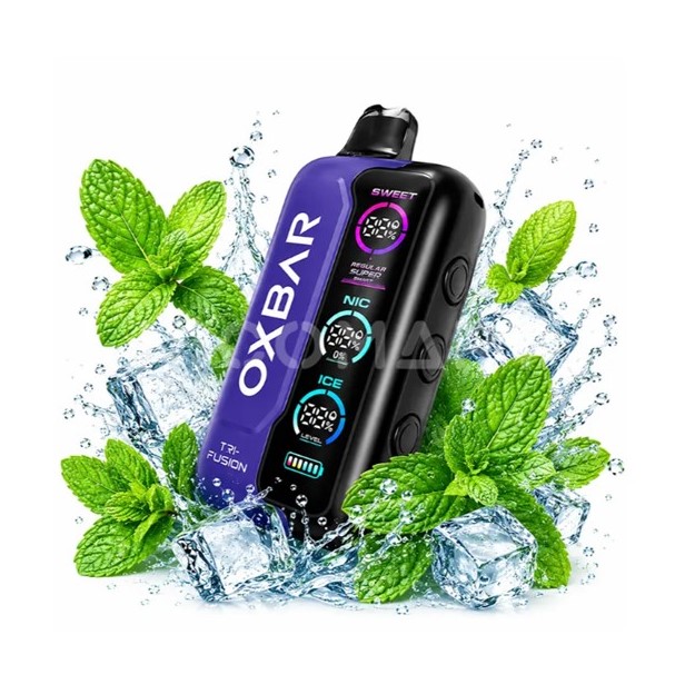 پادیکبار مصرف اوکس بار نعنا یخ 45000 پاف /  OXBAR TRI-FUSION 45000 PUFFS DOUBLE MINT