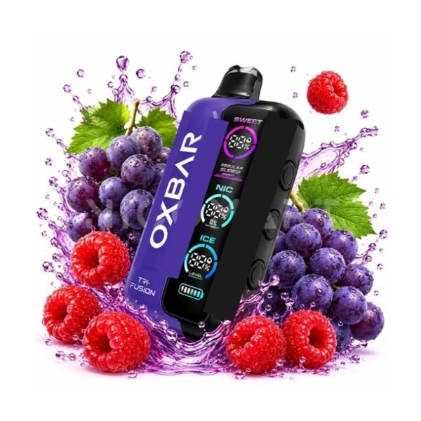 پادیکبار مصرف اوکس بار پشن فروت تمشک انگور 45000 پاف / TUGBOAT TRI-FUSION 45000 PUFFS PASSION FRUT RASPBERRY GRAPE