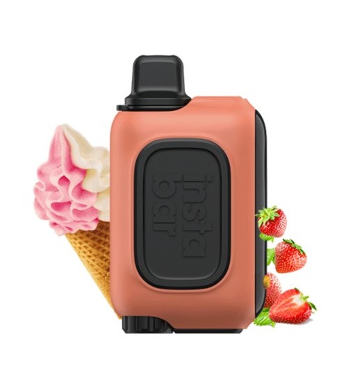 پاد یکبار مصرف اینستا بار ۱۵۰۰۰ پاف بستنی توت فرنگی/ InstaBar 15K Strawberry Ice Cream