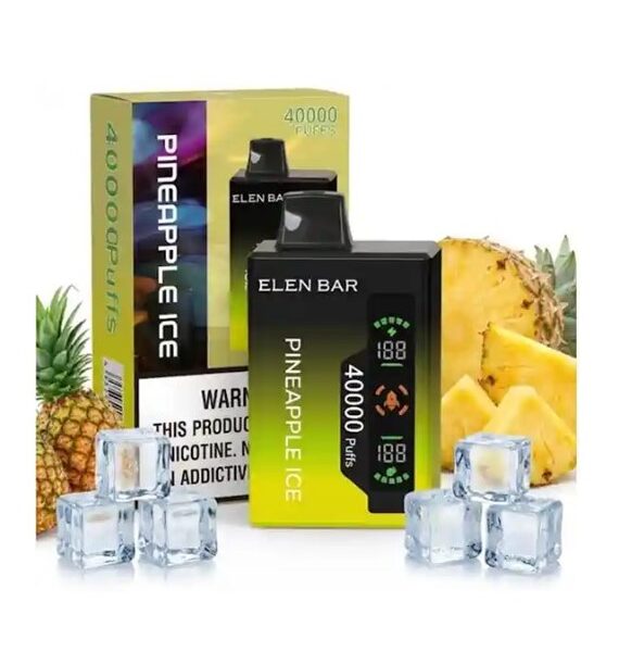 پاد یکبارمصرف الن بار ۴۰۰۰۰ پاف آناناس یخ / ELEN BAR 40000 PUFFS PINEAPPLE ICE