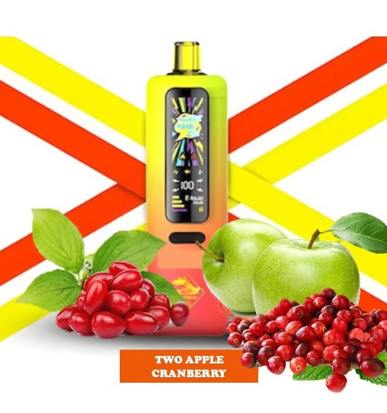 ویپ یکبار مصرف تاگبوت رویال پرو 40000 پاف دوسیب زغال اخته  | Tugboat Royal Pro 40000 Puffs TWO APPLE CRANBERRY 