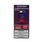 پاد یکبارمصرف الن بار 40000 پاف بلوبری تمشک / ELEN BAR 40000 Puffs Blue Razz 