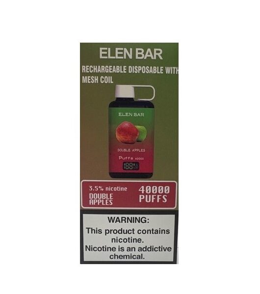 پاد یکبار مصرف الن بار 40000 پاف دو سیب / ELEN BAR 40000 Puffs Double Apple