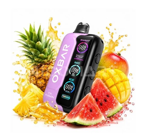 پادیکبار مصرف اوکس بار آناناس انبه هندوانه 45000 پاف / OXBAR TRI-FUSION 45000 PUFFS PINEAPPLE MANGO WATERMELON