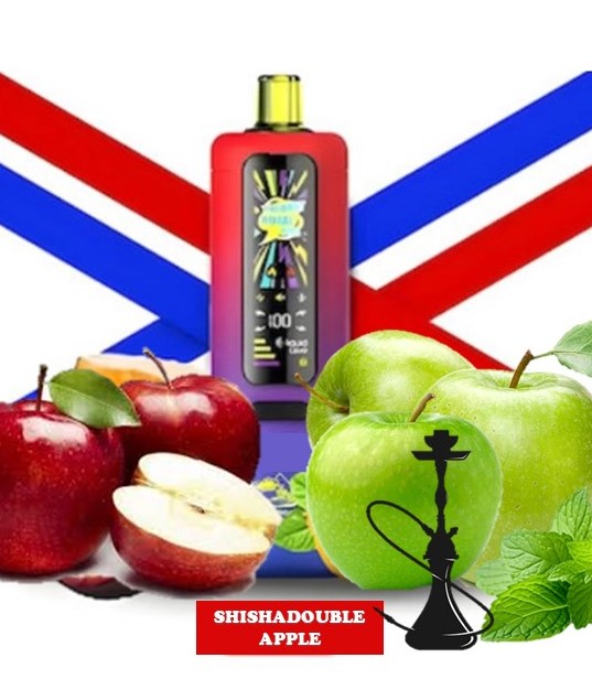 ویپ یکبار مصرف تاگبوت رویال پرو 40000 پاف دو سیب قلیانی  | Tugboat Royal Pro 40000 Puffs SHISHA DOUBLE APPLE