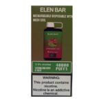 پاد یکبارمصرف الن بار ۴۰۰۰۰ پاف توت فرنگی کیوی / ELEN BAR 40000P STRAWBERRY KIWI